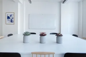 Nowoczesny salon z ciemnymi meblami wenge na tle beżowo‑szarych ścian, pokazujący elegancki kontrast kolorów.